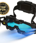 Micro Gear Set And Night Mission Goggles With Adjustable Belt And LED Light Beams Glasses with award emblem
