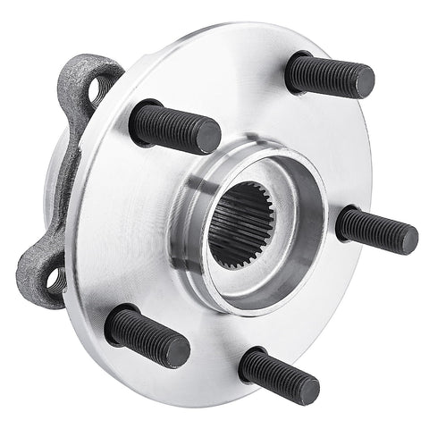Front Wheel Bearing and Hub Assembly Pair for 2006-2018 Toyota RAV4, 2016-2020 Mirai, and 2011-2016 Scion tC, metal hub with 5 bolts