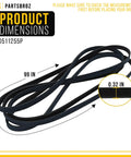 Heavy Duty Dryer Cylinder Belt Replacement D511255P For Common Front Load Dryers And Compatible With AP6285392 PS17001086 511255P 435P3 510178 511255 59174 Durable Construction For Easy DIY Install And Fast Appliance Repair, 99 in long