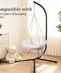 Heavy Duty Steel Hammock Stand For Indoor Outdoor Use, Universal Fit For Hammock Chairs, Sensory Swings And Egg Chairs