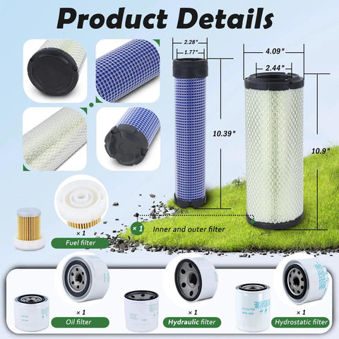 All In One No Fuss Maintenance Filter Kit For L Series Tractors Including Air Oil And Hydraulic Filters For L2501 L2800 L3200
