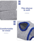 Tough As Nails Cut Resistant Arm Sleeve With Snug Elastic Fit For Men And Women Breathable Forearm Guard For Industrial Work and mechanical jobs all day comfort safe, close-up view of soft knit material.