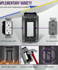 Extra Duty Outdoor Outlet Cover For In Use Weatherproof Decorator GFCI Receptacle Enclosure With Clear Cover 1 Gang 6.25 In H By 3.5 In W By 3.25 In D showcasing compatibility and durability features such as heat resistance and impact resilience.