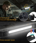 Underhood Work Light With 2600 Lumen Brightness And 5000mAh Rechargeable Battery, magnetic LED light installed under car hood