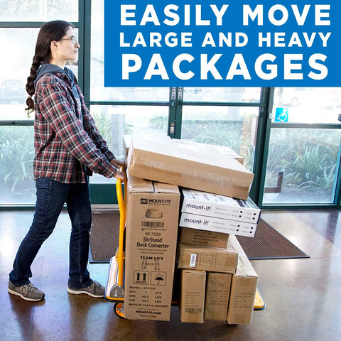 Heavy Duty Folding Hand Truck Dolly Featuring A Rock Solid 660 Pound Weight Capacity And Easy Glide 360 Swivel Casters Foldable Flatbed Cart Perfect For Moving Boxes And Furniture