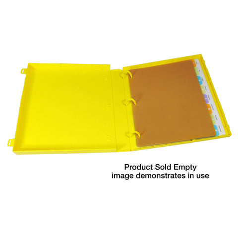 Open Safety Data Sheets Binder With 1 Inch Ring Capacity And 3 Poly Rings Durable Polypropylene SDS Binder Bright Design