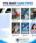 Hella Bulk 1000ct Clear Penny Sleeves For Trading Cards Offers Wicked Shielding For Your Collection Top shelf, standard sleeves for various sports cards.