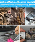 Get That Crisp Laundry Glow With This Washing Machine Cleaning Brush Kit Built For Top Load And Front Load Washers To Slap Off Grime And Reach Those Tight Crevices Easily Without Breaking A Sweat On Your Next Chore. Cleaning various washer parts with brushes.
