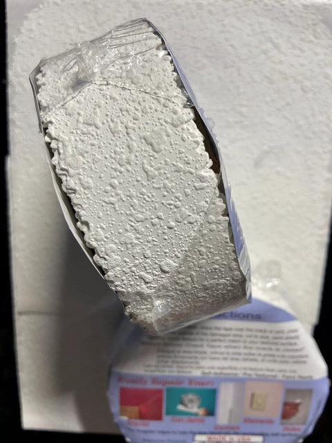Self-Adhesive Stress Crack Tape 1.25 Inch By 12 Foot Textured Roll for plaster wall crack repair with orange peel finish