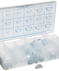 Woodruff Key Assortment Kit, 250 Pieces, Steel Zinc Plated, Inch Size, Includes Compartmented Case For Pulleys And Drive Shafts, Pro Grade.