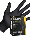Exam Grade Nitrile Disposable Gloves, Powder Free Latex Free, 7 Mil Puncture Resistant, Medium, Perfect For Law Enforcement, Auto, Healthcare And Cleaning Jobs, 12 Boxes Pack black glove box