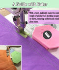 3PCS Magnetic Seam Guide For Sewing Machine, Multifunctional Polygonal Hemmer Guide With Scale used for edge binding alignment