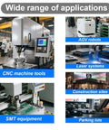 Wide range of applications including CNC machine tools, SMT equipment, AGV robots, and parking lots; Built Tough Industrial Three Color LED Signal Tower With Buzzer for Machinery Safety 12V DC Single Layer Indicator Red Yellow Green High Bright LEDs and Continuous Audible and Visual Alert for Clear Status in use.