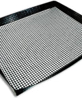 Nonstick Oven Air Fryer Basket For Even Bakes No Flip Required And Crispy Results For Pizza Fries Chips And More With Less Oil Easy Cleanup Dishwasher Safe, black mesh design