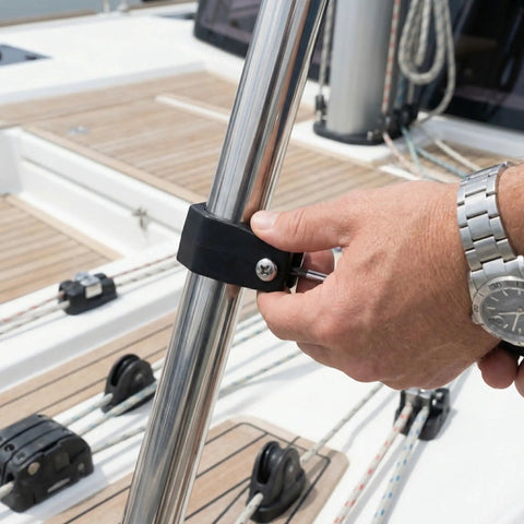 Heavy Duty Boat Canopy Fittings Eye End Caps For Bimini Top And Deck Hardware Kit Weather Resistant With 22mm Tube Fit Minimizes Wind Drag For Easy Boating Adventures And Summer Cruises on 22mm stainless tube