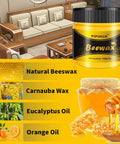 Beeswax Wood Polish And Conditioner Kit For All Finishes With Waterproof Restorer Multipurpose Wood Wax Cleaner For Furniture