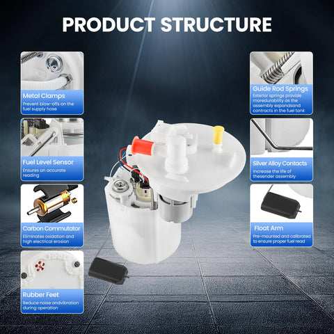 Fuel Pump Module Assembly For Chevrolet Sonic 2012 To 2017 1.4L L4 Gas And 1.8L L4 Flex Engines OE Replacement E4056M