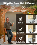 4x4 Galvanized Post Base Anchor For Wood To Concrete, Adjustable Post Mount with 1 Inch Standoff, installation demo