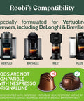 Image of Nespresso Vertuo machines and pod compatibility for Nespresso Vertuo Cleaning And Descaling Kit For Eco Friendly Maintenance Includes Descaling Solution Bottle No Fuss Six Cleaning Tablets Reusable Pod Carbon Neutral Vertuoline Care Six Month Supply.