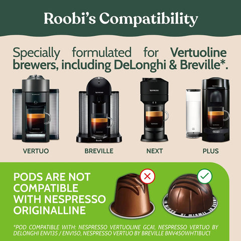 Image of Nespresso Vertuo machines and pod compatibility for Nespresso Vertuo Cleaning And Descaling Kit For Eco Friendly Maintenance Includes Descaling Solution Bottle No Fuss Six Cleaning Tablets Reusable Pod Carbon Neutral Vertuoline Care Six Month Supply.