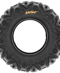 Set Of 4 Rugged ATV UTV All-Terrain Tires Front 25x8-12 And Rear 25x10-12 6 PR Tubeless A033 Built For Mud Sand Rocks And Rough Trails