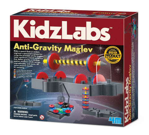 Box of Magnetic Levitation Science Kit for Kids and Teens Cool Hands On Stem Toy Learn Maglev Physics Float a Pencil and Levitating Screw Educational Gift for Boys and Girls.