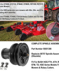 Top Shelf Heavy Duty Spindle Assembly Pull Sheave Kit Part 50051388 with pulley and bolts for Bush Hog finish mowers.