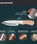 DIY Knife Making Kit For Men Gift Set With Complete Tools And Accessories, 440C Stainless Steel Blade, bushcraft knife image
