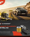 Automatic Transmission Fluid Filter With Pan Gasket For Ford Focus 2000-2016, Transit Connect 2010-2013, Mazda 3 2004-2009