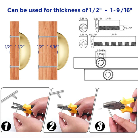 12 Pack 3 Inch Brushed Brass Cabinet Drawer Pulls Cup Style Handles For Kitchen Hardware installation guide