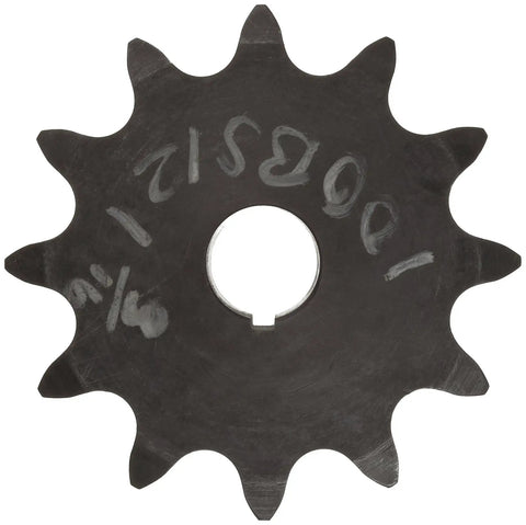 Heavy Duty Roller Chain Sprocket Type B Hub Single Straight Bore One Point Two Five Inch Pitch Sixteen Teeth carbon steel construction