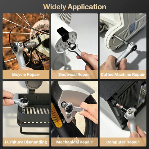 Wide application of Magnetic 40 In 1 Screwdriver Set With 270 Degree Ball Joint Handle for various repair tasks