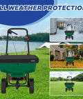 Waterproof 600D Heavy Duty Spreader Cover For Broadcast Spreaders P20-5010 And 85-100 Lb Fertilizer Spreaders, front view.
