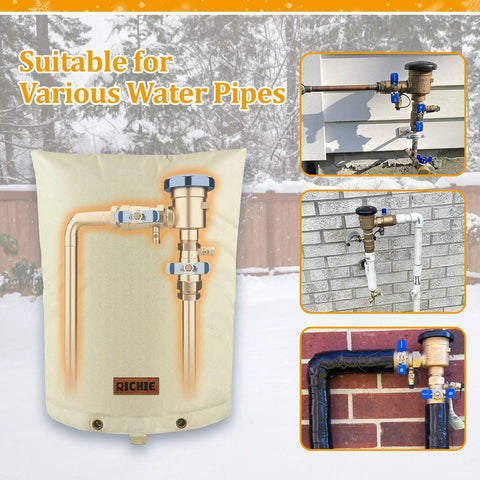 Backflow Preventer Cover 16 By 20 Inches, 5 Layer Beefed Up Heavy Duty Insulation For Winter Freeze Protection To 5 Degrees Fahrenheit.