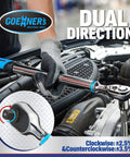 Digital Torque Wrench Half Inch Drive Pro Grade With 12.5 To 250 Ft Lb And 17 To 340 Nm Range, wrench used in automotive work.