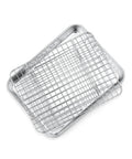 Stainless Steel Toaster Oven Pan With Rack Set Durable 9 Inch Baking Tray And Grid Cooling Rack For Cooking And Roasting Dishwasher Safe