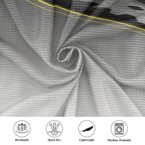 Close-up of moisture-wicking fabric for Men's Quick Dry Tank Top And Sleeveless Tee Crafted From Moisture Wicking Fabric.