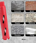 Dry And Wet Multipurpose Diamond Core Drill Bit One Inch With Laser Welded Diamond Coated Hole Saw For Reinforced Concrete Brick