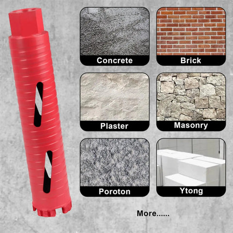 Dry And Wet Multipurpose Diamond Core Drill Bit One Inch With Laser Welded Diamond Coated Hole Saw For Reinforced Concrete Brick