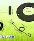Specifications of All In One Clutch Rebuild Kit With Friction Disc, Compression Spring, Throw Out Bearing And Spiral Roll Pins