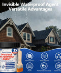 Heavy Duty Clear Waterproof Sealant 35 Ounce Slick Water Based Coating for roofs, walls, and outdoor home repairs.