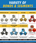 Variety of bonds and segments for grinding discs, including Redi Lock Concrete Grinding Discs Set Of 3 Medium Bond 30 40 Grit
