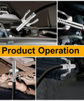 Two-pack leak-proof metal grease gun couplers with lock-on quick-connect, 1/8 NPT, for manual and electric grease guns