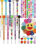 300 Piece Killer Quality Fairy Garden Stake Kit With Brilliant Crystal Diamond Tops And Stainless Steel Threaded Rods Super Snazzy Outdoor Yard Decor Totally Legit Diy Crafts - colorful beads and stakes set.
