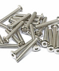 Heavy Duty 25 Pack 1/4-20 X 1-3/4 Inch Stainless Steel 304 Hex Socket Flat Head Cap Screws Bolts For Furniture Bright Finish