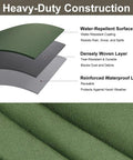 Heavy Duty Canvas Tarp 6x8 Feet With Rustproof Grommets 12 Oz Water Resistant Canvas UV Resistant layers detailing structure