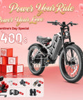 Badass Electric Bike For Adults With 3000w Motor And 42 Mph Speed Powered By 60v Dual 70ah Battery giving 100 to 200 mile range, showcasing black fat tires.