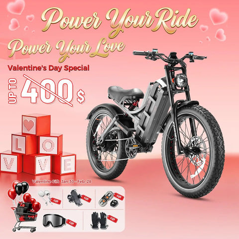 Badass Electric Bike For Adults With 3000w Motor And 42 Mph Speed Powered By 60v Dual 70ah Battery giving 100 to 200 mile range, showcasing black fat tires.