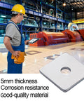 Galvanized Beefy Heavy Duty Square Washers 1/2 x 2 x 2 x 3/16 Inch Pack of 50 Durable Plate Fasteners for Mechanical Equipment