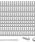 121 Piece 304 Stainless Steel Pocket Blade Knife Handle Screws Assortment Set Including M2 And M2.5 Machine Screws EDC Folding Hilt Fasteners Knifemakers Rivets For DIY Repair Torx Driver Included